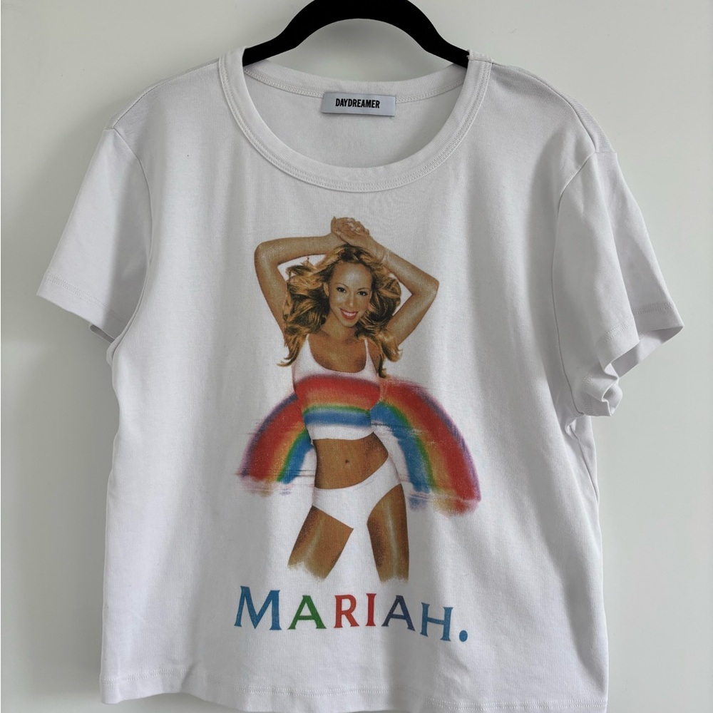 Daydreamer White Rainbow Mariah Tee